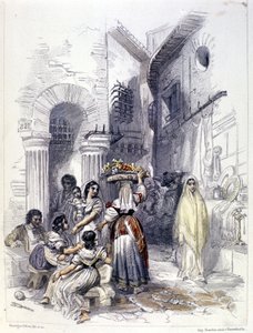 View of the Ghetto of Rome in 1830 by Unknown artist