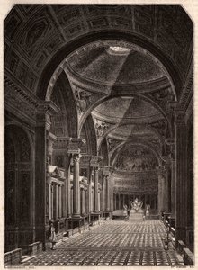 View of the interior of the Church of the Madeleine in Paris in 1843, shortly after it opened for worship by Unknown