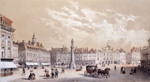 View of the Large Square of the City of Lille by Unknown artist