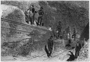 View Taken at the Bottom of the Kimberley Diamond Mine in South Africa by Unknown artist