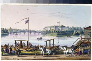 View of the Palace on Kamenny Island in Saint Petersburg (Album of Marie Taglioni)