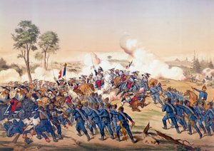War of 1870: The Charge of the Battleships at the Battle of Froeschwiller Woerth by Unknown artist