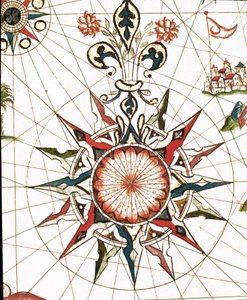 Wind Rose (Detail of the portulan of Castellini)