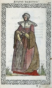 Picard Woman - in “Habits et effigies” by Jean Sulperius