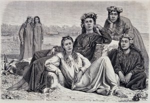 Young Women of Tahiti - in 