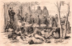Zouave Group taking rest at Chalons camp