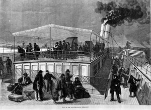 Boat designed against seasickness by Henry Bessemer (1813-1898)
