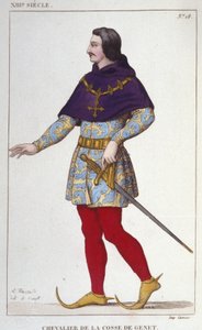 Costume of Knight of the Cosse of Genet (engraving of 1830)