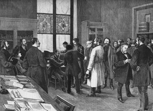 In the cabinet of Louis Pasteur in 1886 by Unknown artist
