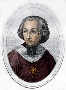 Portrait of Etienne de Loménie de Brienne (1727-1794), French prelate and politician. (engraving from 1866) by Unknown artist