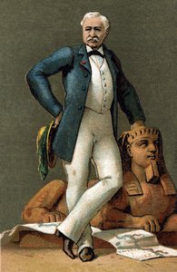 Portrait of Ferdinand de Lesseps (1805-1894), French diplomat and administrator, in 1885