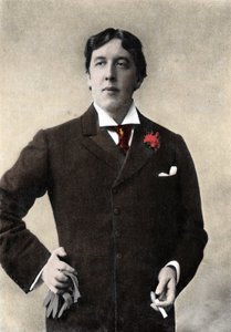 Portrait of writer Oscar Wilde. 19th century photograph