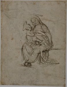 Virgin and Child (recto); Putti (verso)