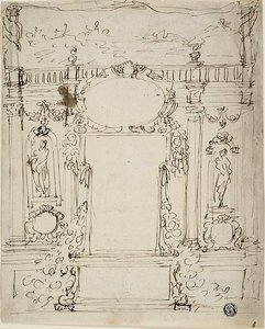 Mirror with Cartouche