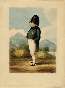 Napoleon Bonaparte on the Island of Saint Helena by Unknown artillery officer