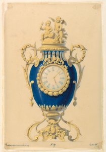Clock Set in Porcelain, ca. 1855 by Unknown artistUnknown artist