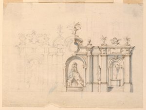 Colonnade with Fountain, ca. 1770