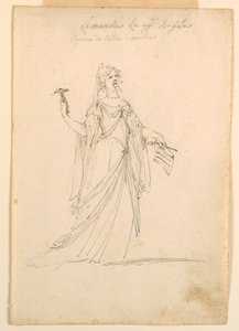 Drawing, Costume Design: Music for a Ballet, ca. 1720 by Unknown artistUnknown artist