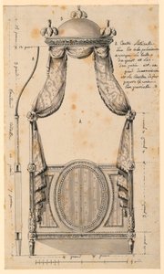 Design for a Bed in the Polish Style, 1780