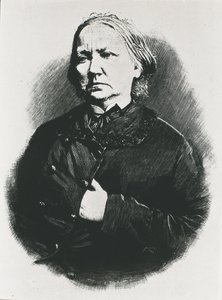 Concepcion Arenal, Spanish writer (engraving) by Unknown artist