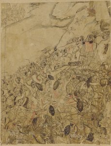 A Battle on the Banks of a River by Unknown artist