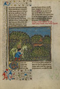 A Camouflaged Horseman and an Archer Approaching a Deer by Unknown artist