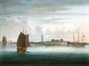 A Fort on the Canton River, 1st China War, circa 1840