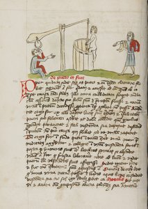 A Man Climbing into a Well by Unknown artist