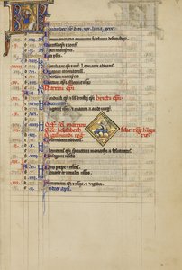 A Man Knocking Acorns from a Tree; Zodiacal Sign of Sagittarius by Unknown artist