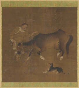 A Tartar, an Emaciated Horse, and a Dog