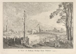 A View of Fulham Bridge from Putney by Unknown artist