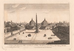 A View of the Common Place Embellished with New Buildings and a View of the City of Rome as it is at this Present Time