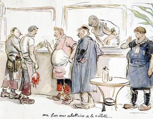 A Bar at the Slaughterhouses of the Villette in Paris