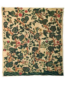 A large crewel panel by Unknown artist