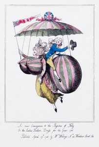 A New Conveyance in the Regions of Folly, or the Ladies Balloon Dress for the Year 1786 by Unknown artist