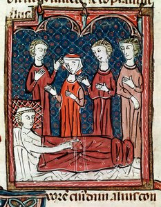 A Patient in Bed Surrounded by Doctors by Unknown artist