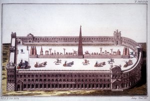 A tank race at Cirque Maxime (Circo Massimo) by Unknown artist