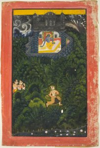 Abhisarika Nayika (Heroine Running to Meet her Lover) by Unknown artist
