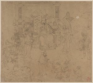 Album of Daoist and Buddhist Themes: Kings of Hells: Leaf 36 by Unknown artist