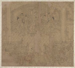 Album of Daoist and Buddhist Themes: Procession of Daoist Deities: Leaf 2 by Unknown artist
