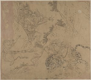 Album of Daoist and Buddhist Themes: Search the Mountain: Leaf 43 by Unknown artist