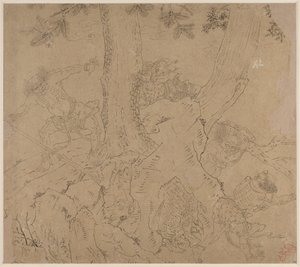Album of Daoist and Buddhist Themes: Search the Mountain: Leaf 46 by Unknown artist
