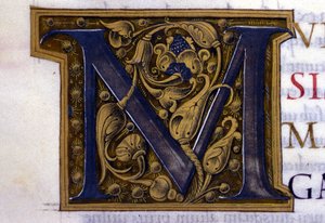 Alphabet: miniaturized letter M by Unknown artist