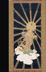 Amitabha (Amida) Triad Descending From Heaven by Unknown artist