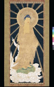 Amitabha (Amida) Triad Descending From Heaven