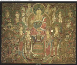 Amitabha Buddha with Assembly by Unknown artist