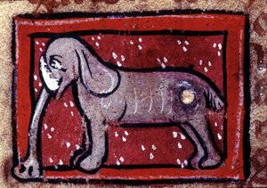 An elephant - bestiary of the 14th century. Milan, Biblioteca Trivulziana by Unknown artist