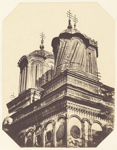 Angled View of Church Towers