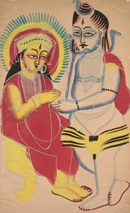 Annapurna and Shiva by Unknown artist