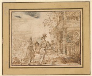 Ascetic and Courtier by Unknown artist